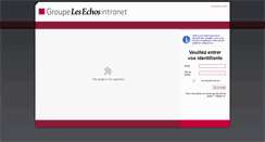 Desktop Screenshot of intranet.groupelesechos.fr