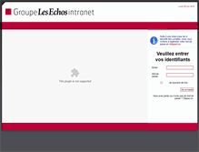 Tablet Screenshot of intranet.groupelesechos.fr